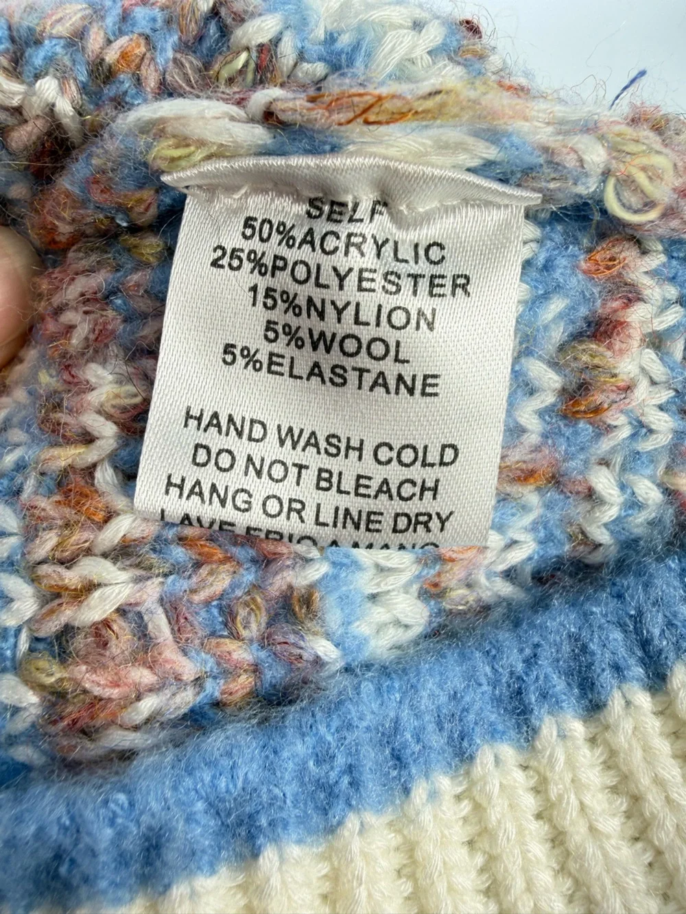 Easel Wool Blend Cropped Sweater - Small